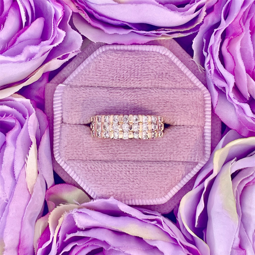 Estate-14K Yellow Gold Diamond Ring