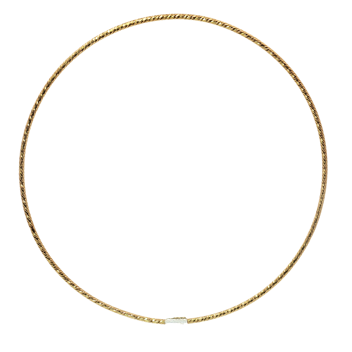 14K Gold Filled Sparkle 1.3mm Wire Stacking Bangle Bracelet