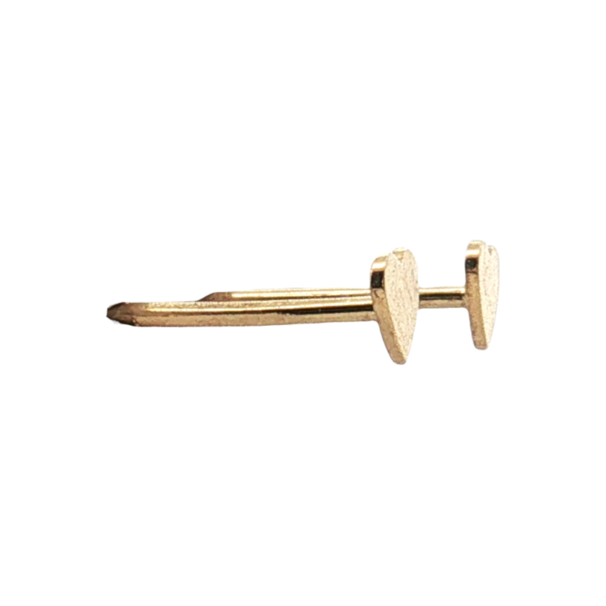 14K Gold Filled 3.5mm Heart Stud Earrings