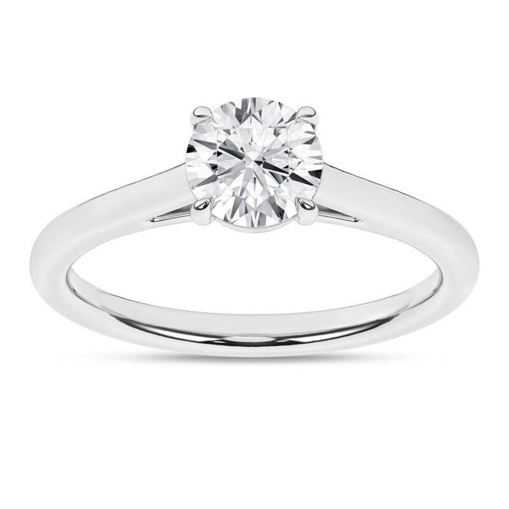 Revelation- 14K White Gold Lab Created Diamond Engagement Ring