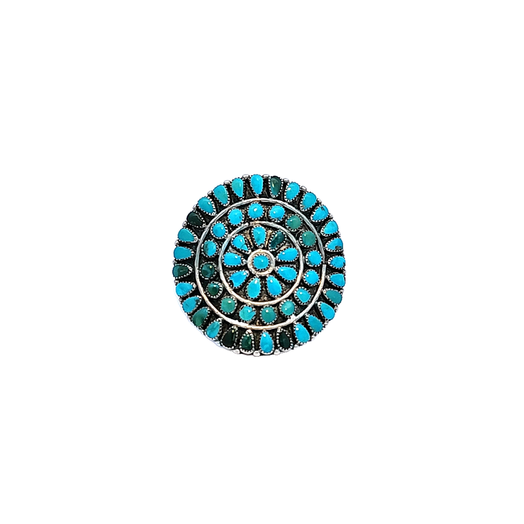 Estate- Sterling Silver Turquoise Ring