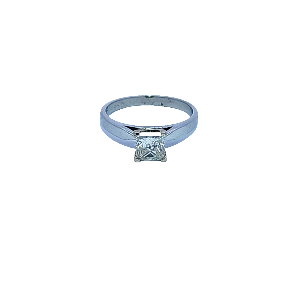 Estate-Platinum and Diamond Engagement Ring