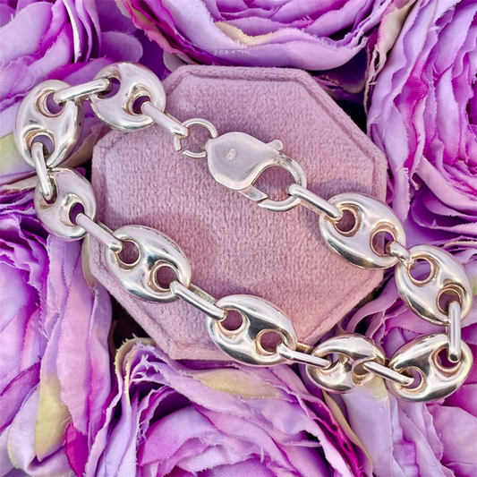 Estate-925 Sterling Silver Fashion Bracelet