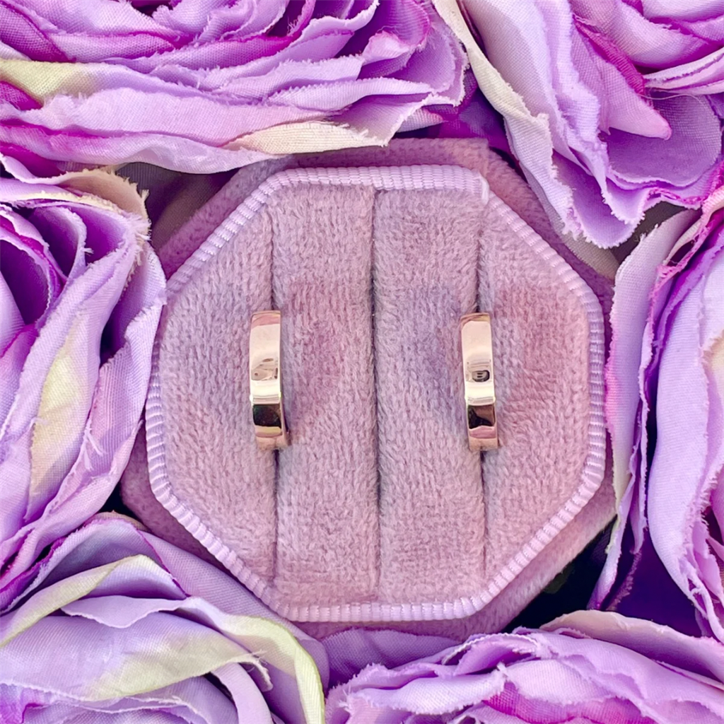 14K Reversible Huggie Hoop Earrings