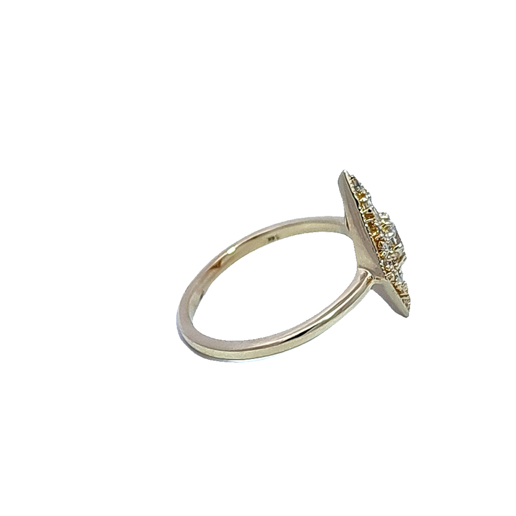 14K Yellow Gold Diamond Ring