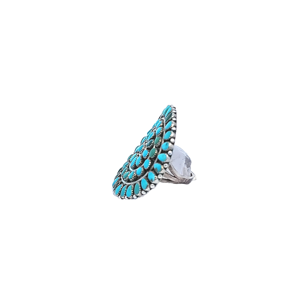 Estate- Sterling Silver Turquoise Ring