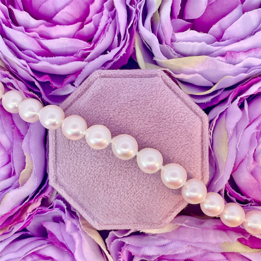 7mm Akoya Pearl Bracelet with 14K White Gold Clasp