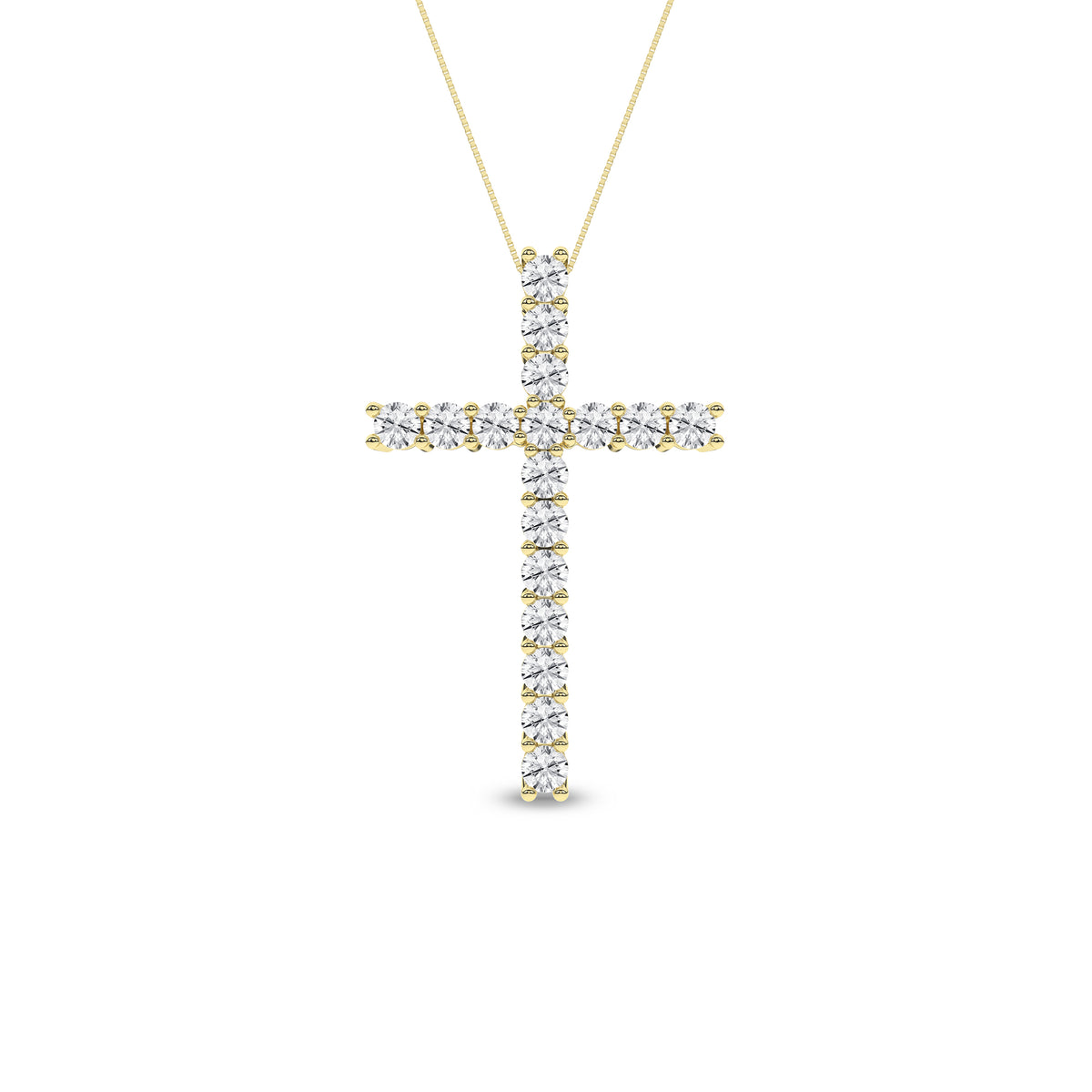 Revelation Lab Created Diamond Cross Pendant