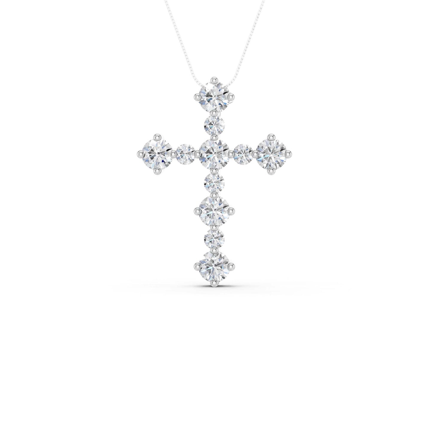 Revelation Lab Created Diamond Cross Pendant