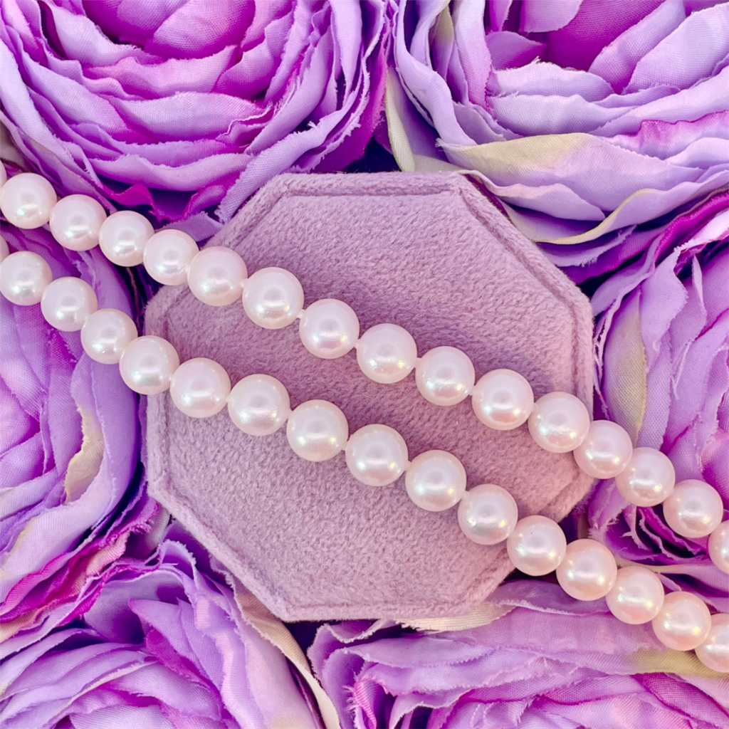 6mm Akoya Pearl Strand with 14K White Gold Clasp