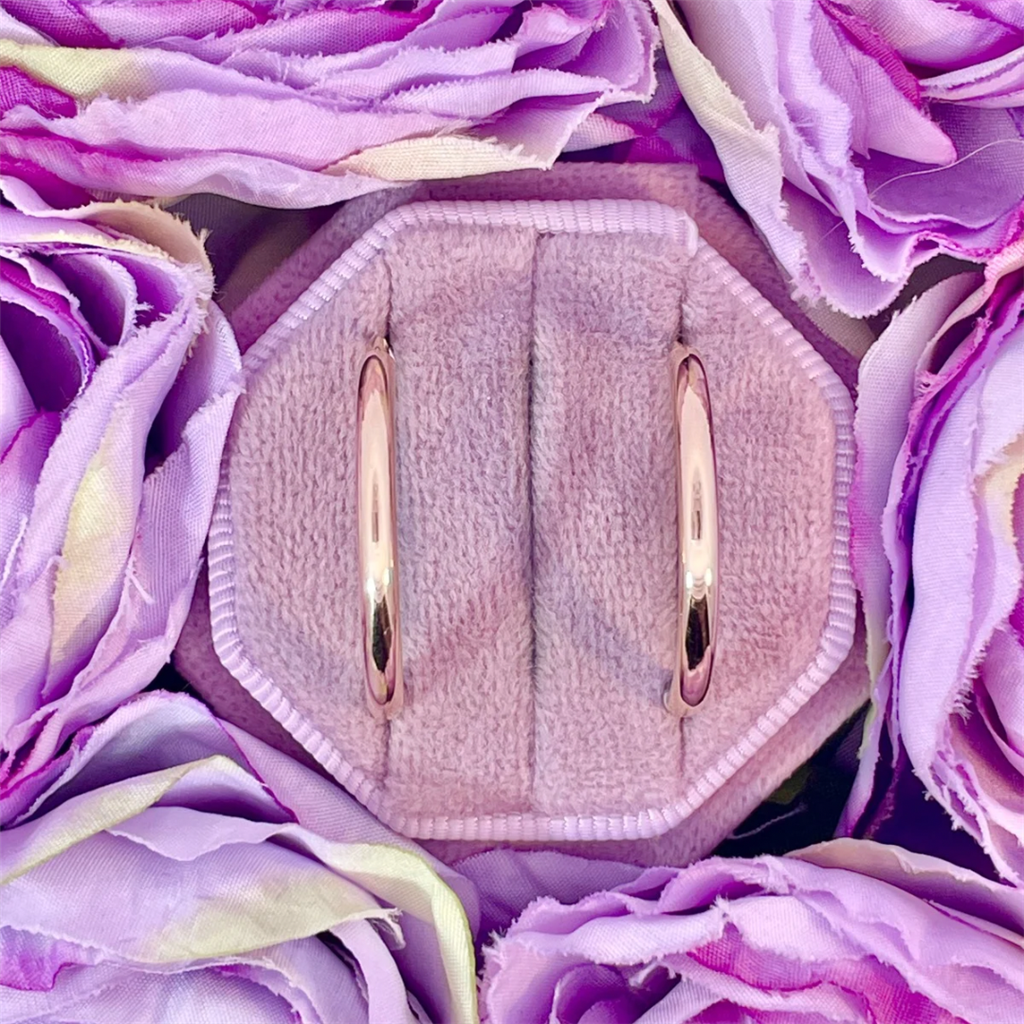 14K Reversible Medium Size Hoop Earrings