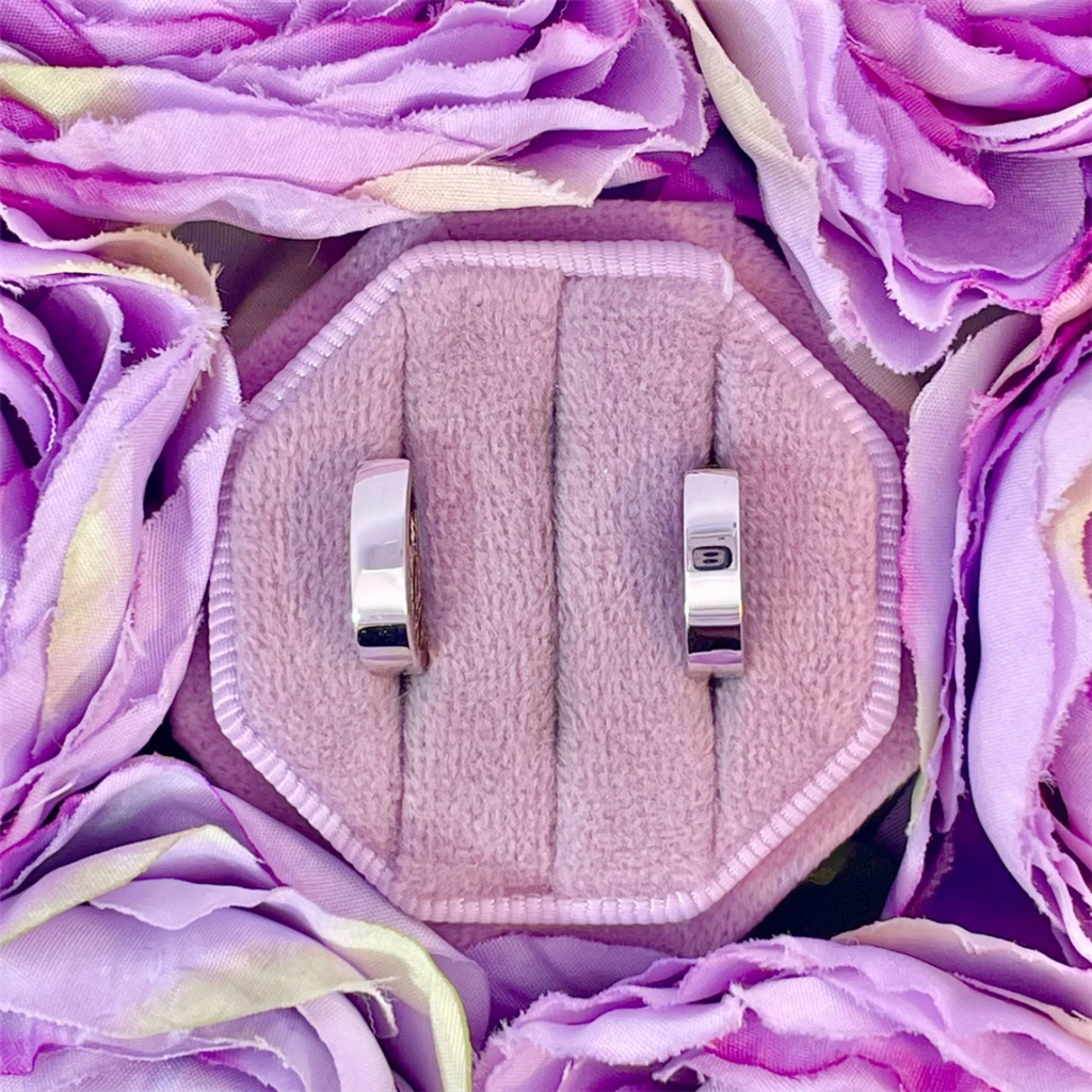 14K Reversible Oval Hoop Earrings