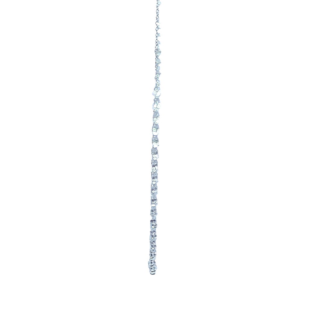 14K White Gold Diamond Necklace