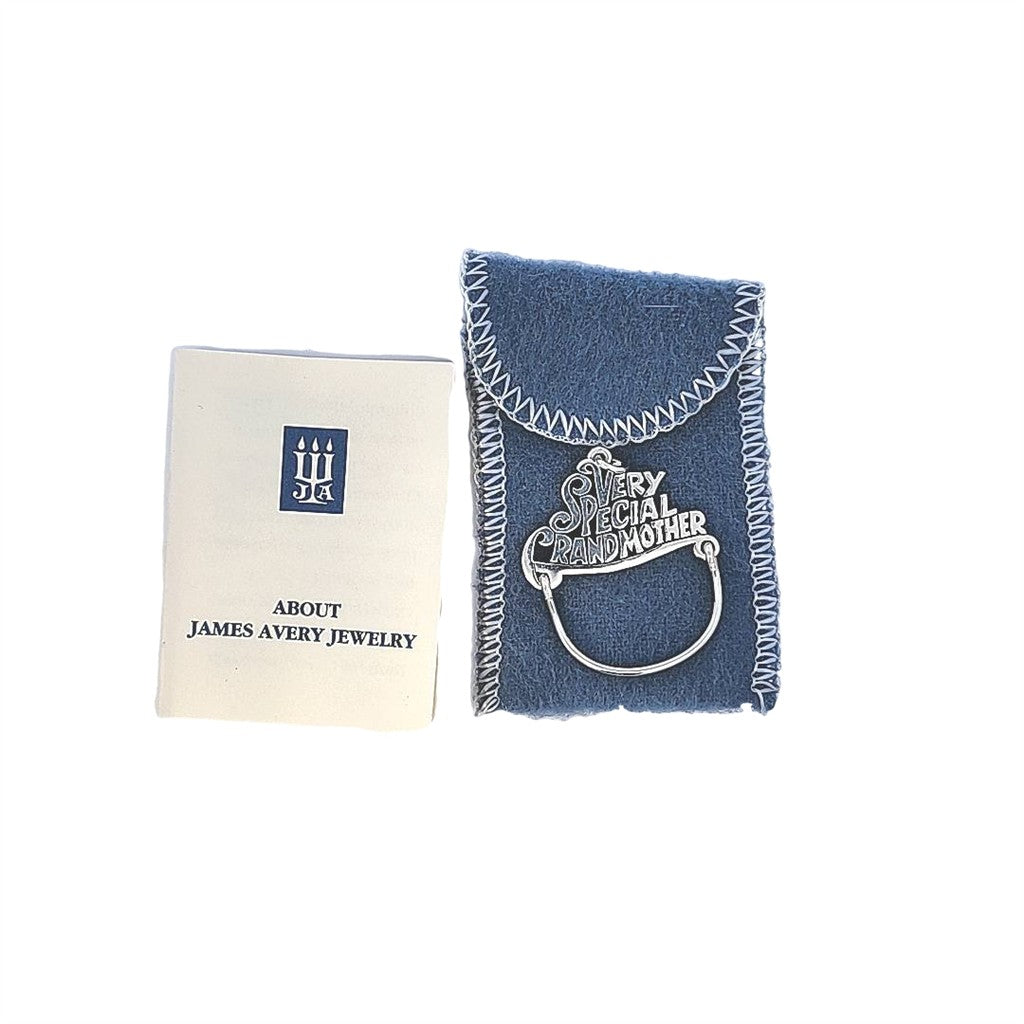 Estate-James Avery Sterling Silver charm holder pendant