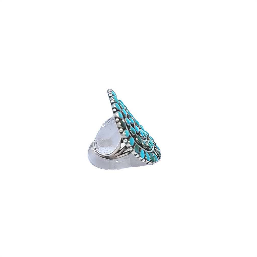 Estate- Sterling Silver Turquoise Ring