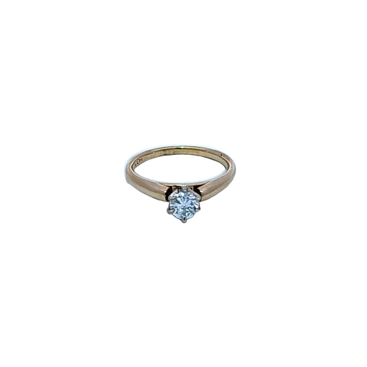 Estate-14K Yellow Gold Engagement Ring