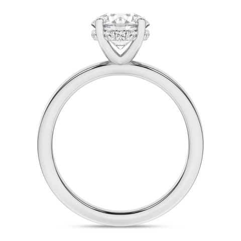 Revelation Lab Created Diamond Hidden Halo Engagement Ring