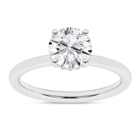 Revelation Lab Created Diamond Hidden Halo Engagement Ring