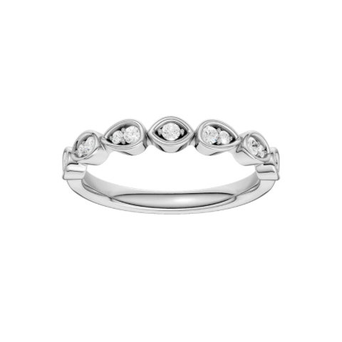 Revelation Lab Created Diamond Trellis Wedding Band