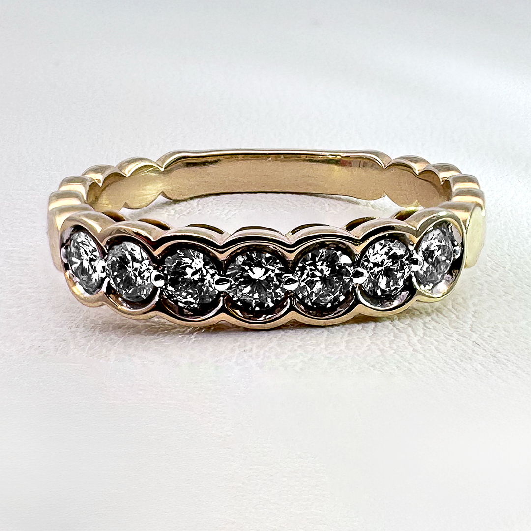 14K Yellow Gold Diamond Ring