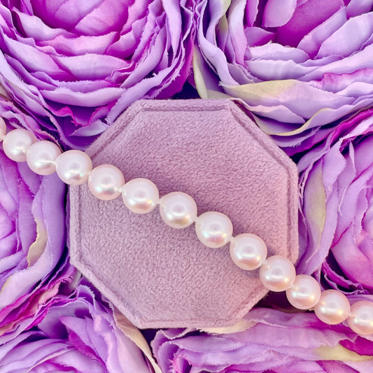7mm Akoya Pearl Bracelet with 14K White Gold Clasp