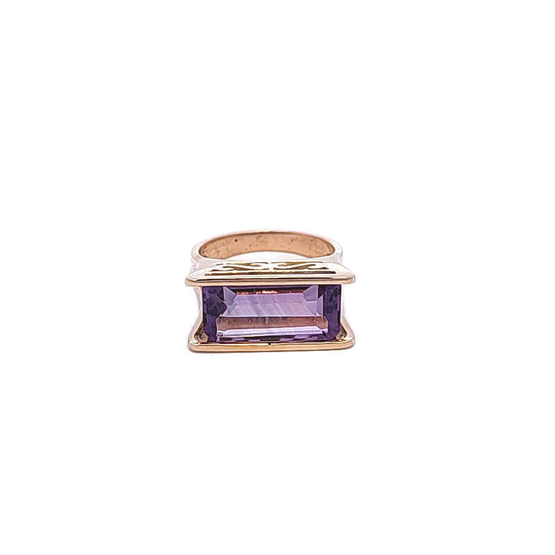 Gold and Amethyst Ring