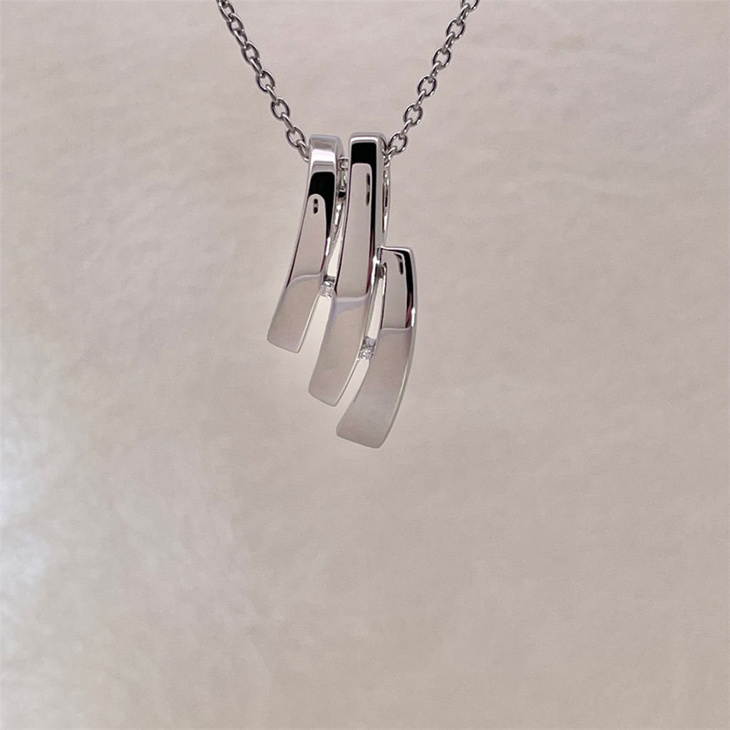 Sterling Silver and Diamond Pendant on adjustable Cable Chain