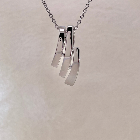 Sterling Silver and Diamond Pendant on adjustable Cable Chain