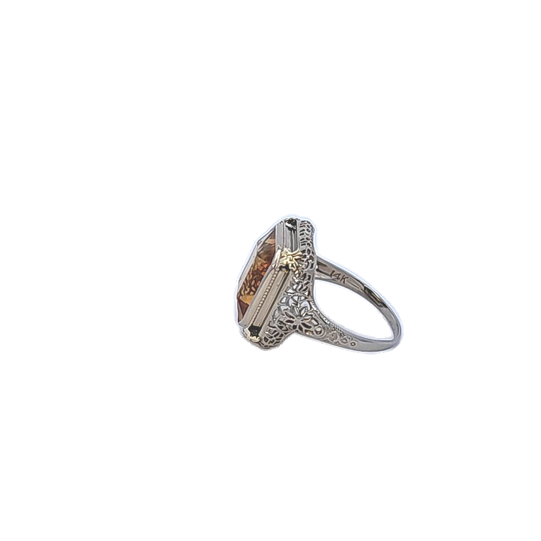 Gold and Citrine Ring