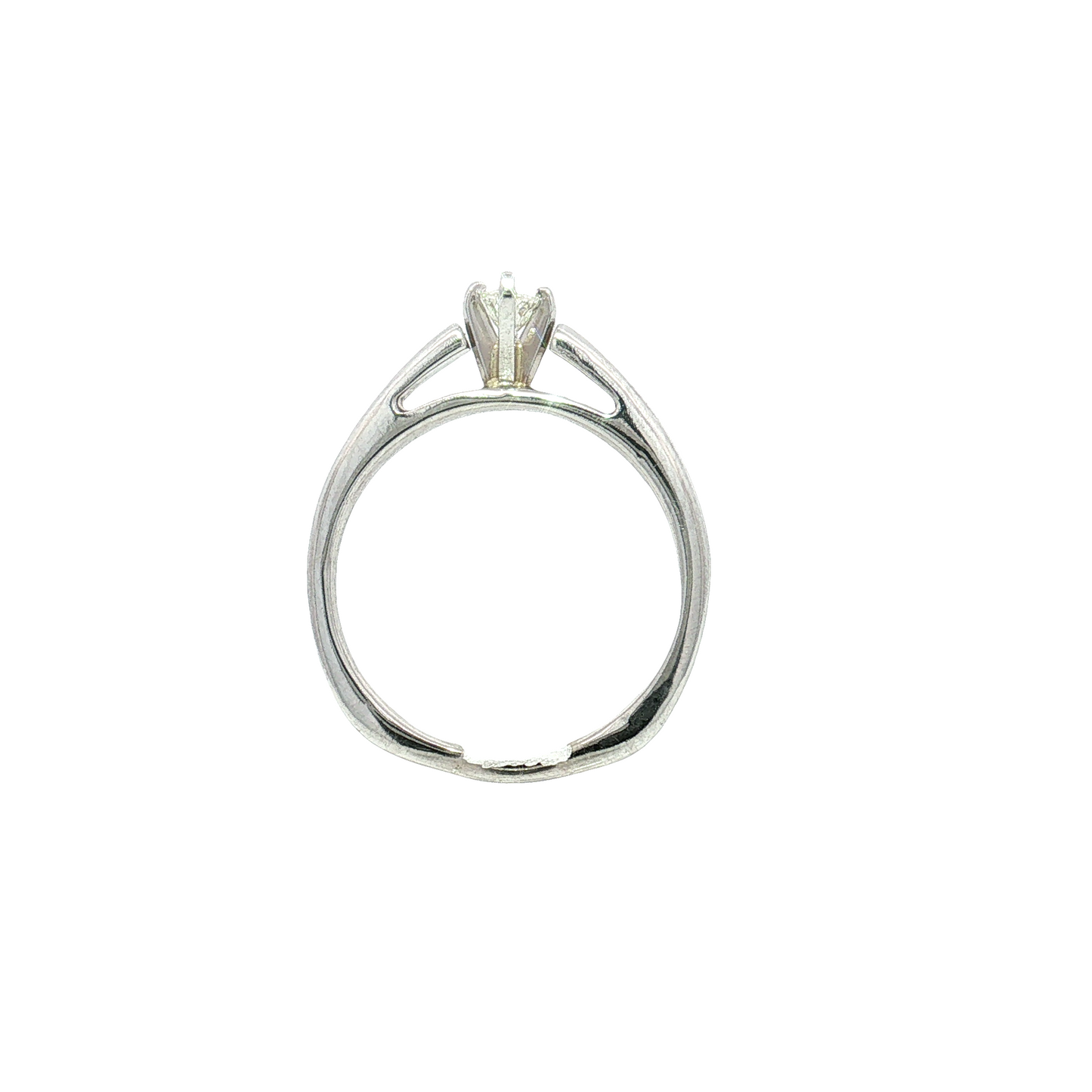 Estate- 14K White Gold Marquise Diamond Engagement Ring