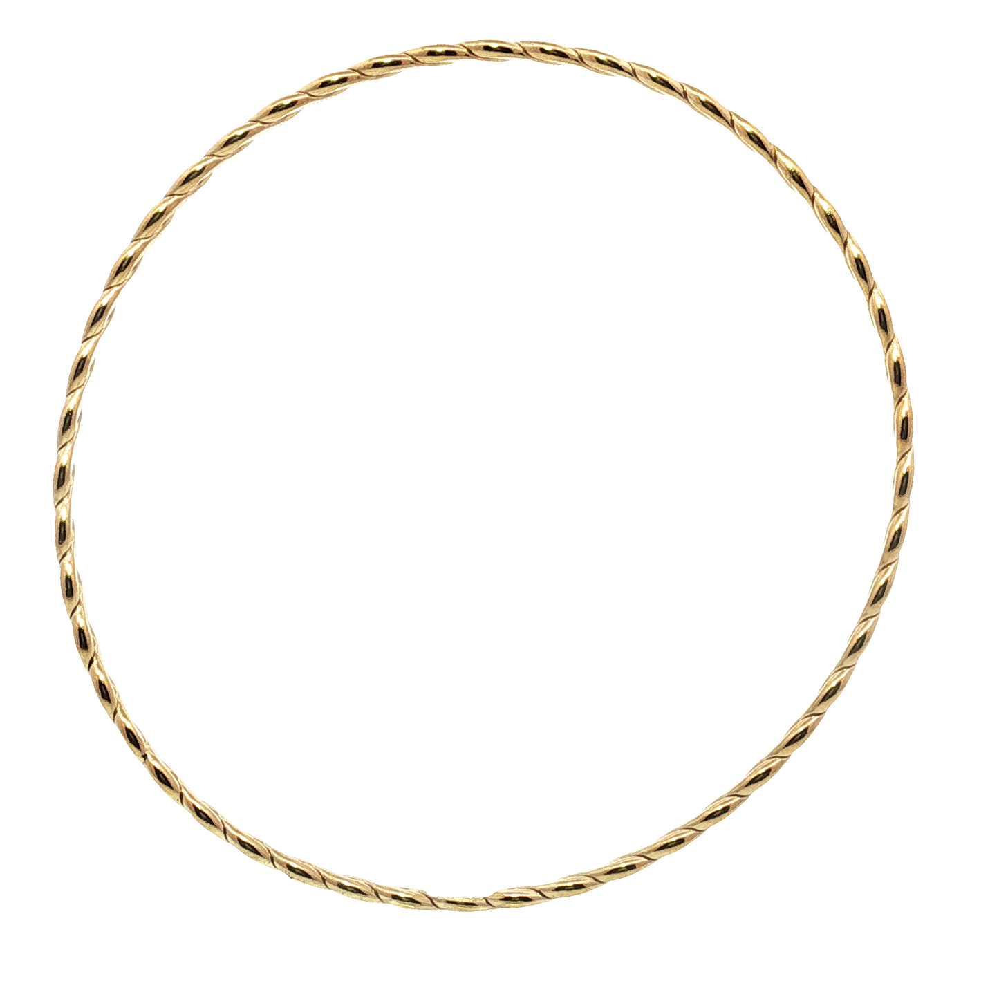 14K Gold Filled 3.5mm Woven Bangle Bracelet