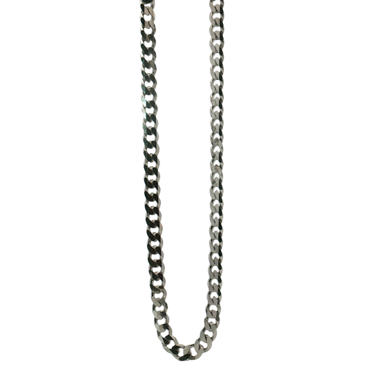 Kelly Waters-Sterling Silver 4mm Curb Bracelet 8.5