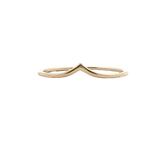 Estate - 14K Yellow Gold Contour Stacking Band