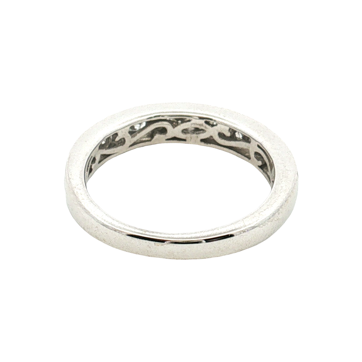 Estate - 14K White Gold Diamond Band