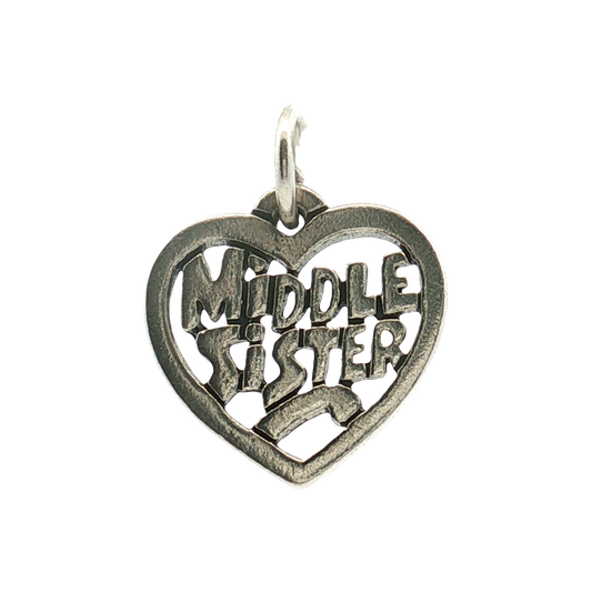 Estate- James Avery Sterling Silver Middle Sister Charm