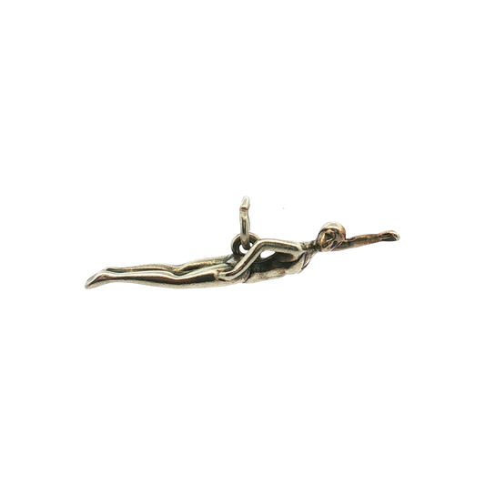 Estate- James Avery Retired Sterling Silver Swimmer Charm