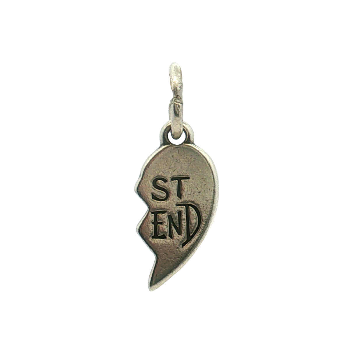 Estate- James Avery Sterling Silver Right Half Best Friend Charm