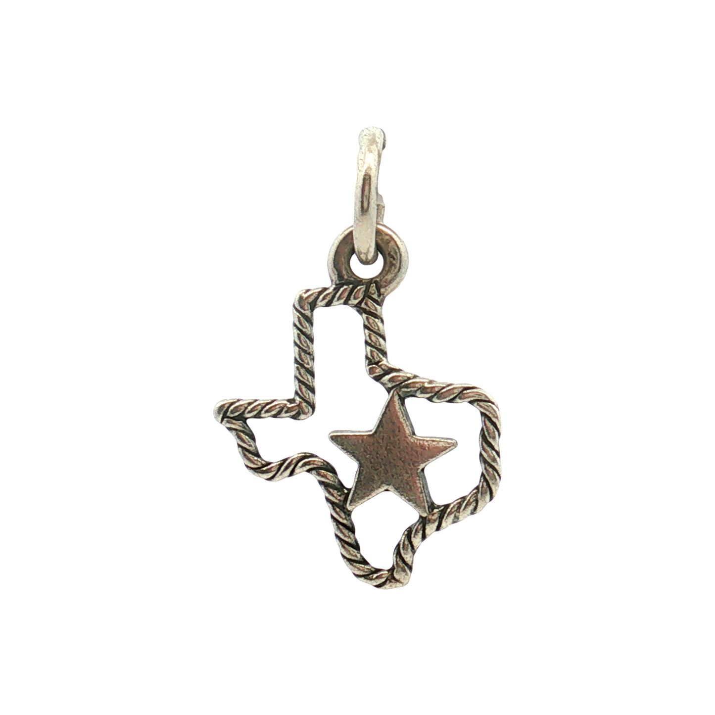 Estate- Retired Sterling Silver Texas Rope Charm