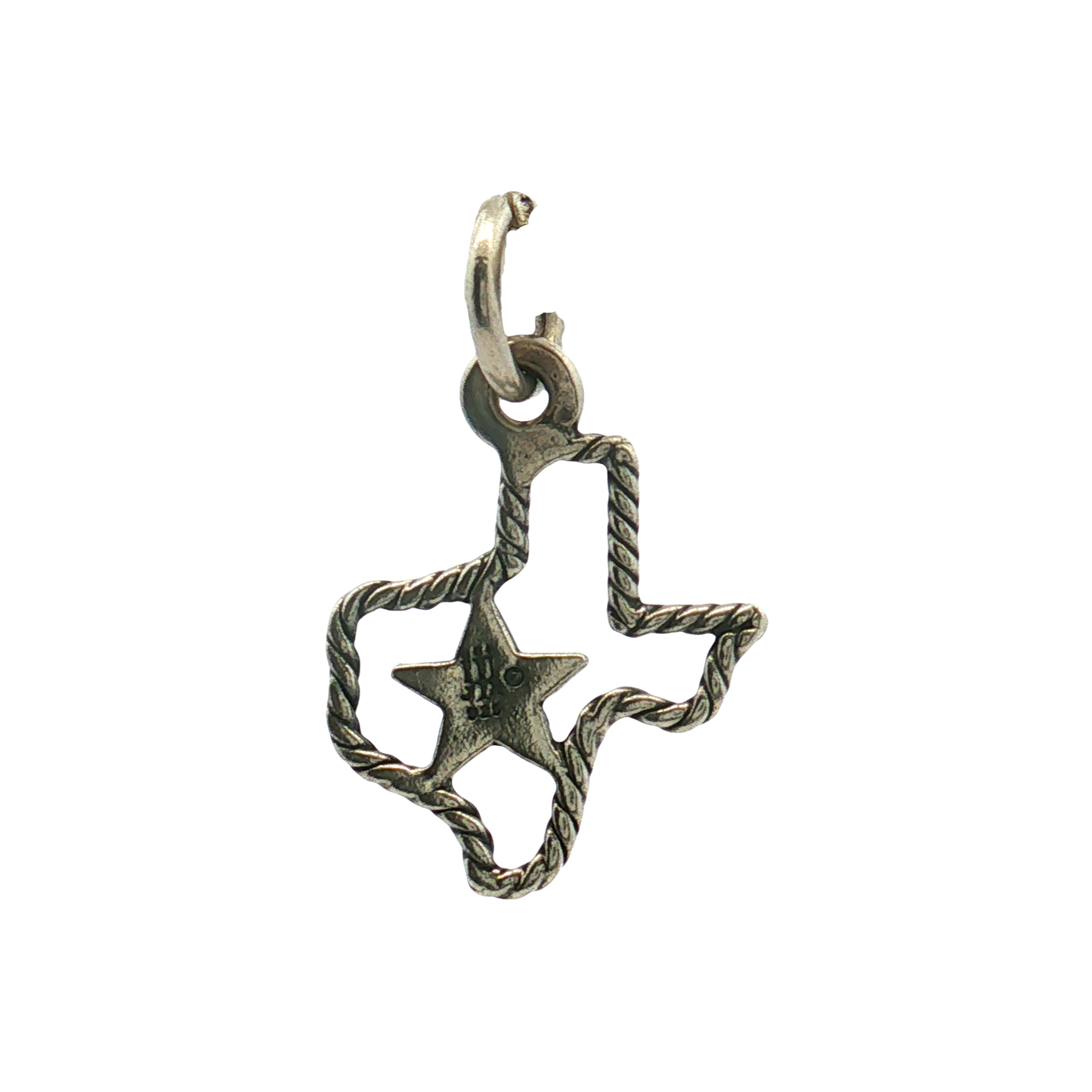 Estate- Retired Sterling Silver Texas Rope Charm