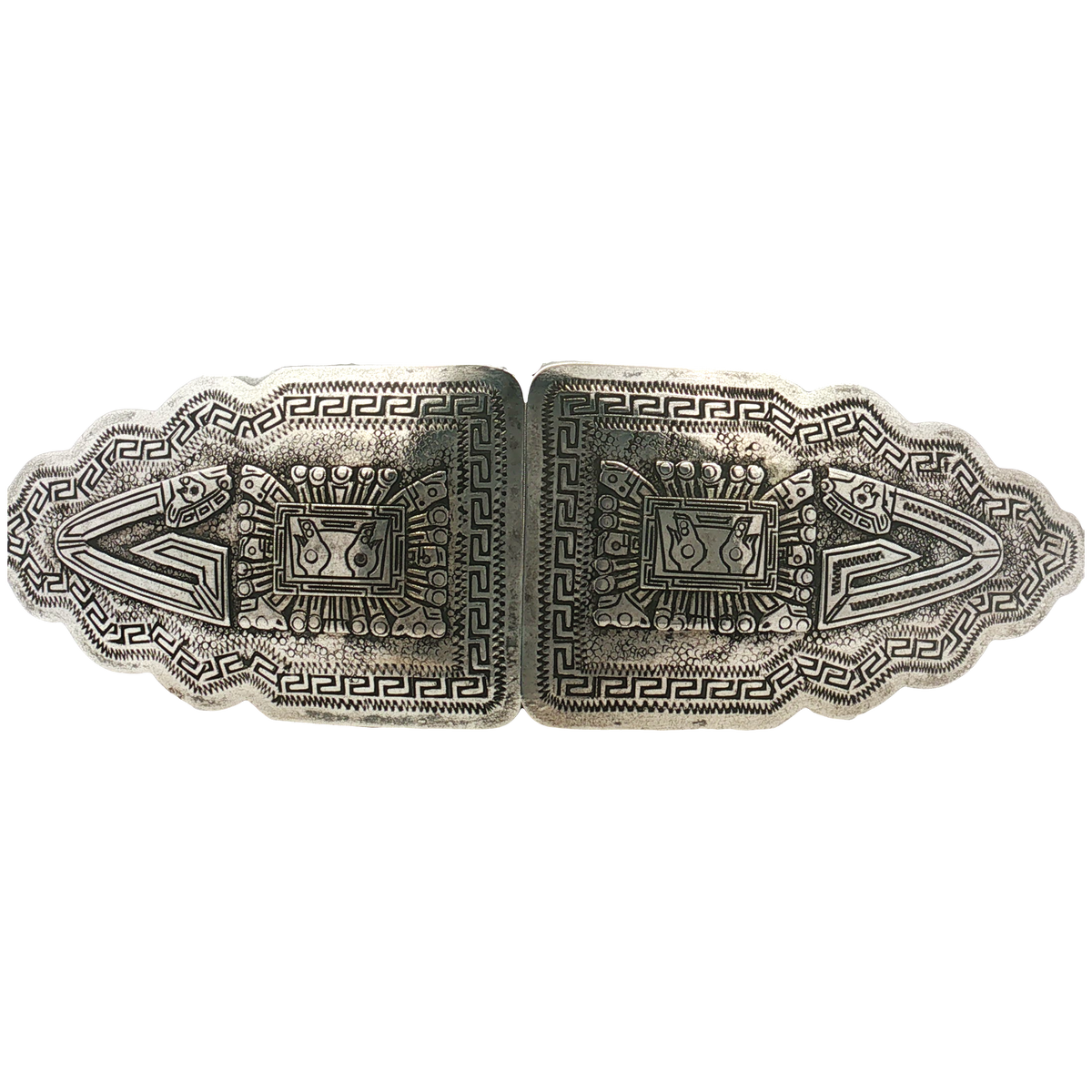 Estate- Sterling Silver Ornate Belt Buckle