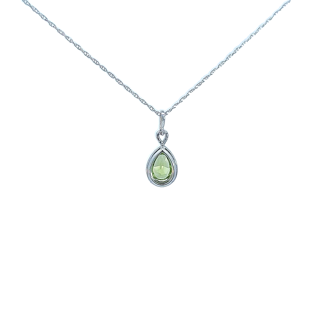 Peridot and Diamond Necklace