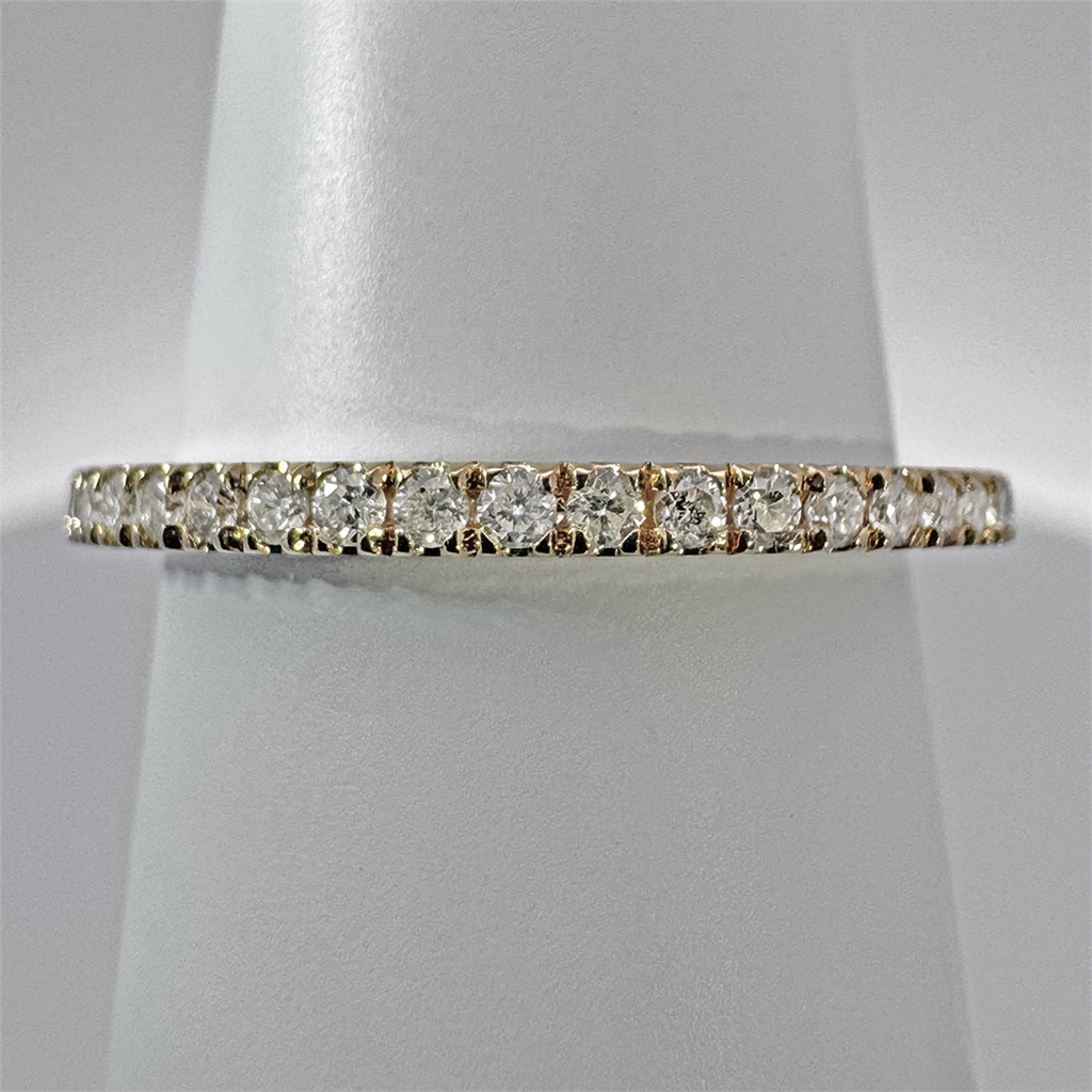 14K Yellow Gold Diamond Wedding Band