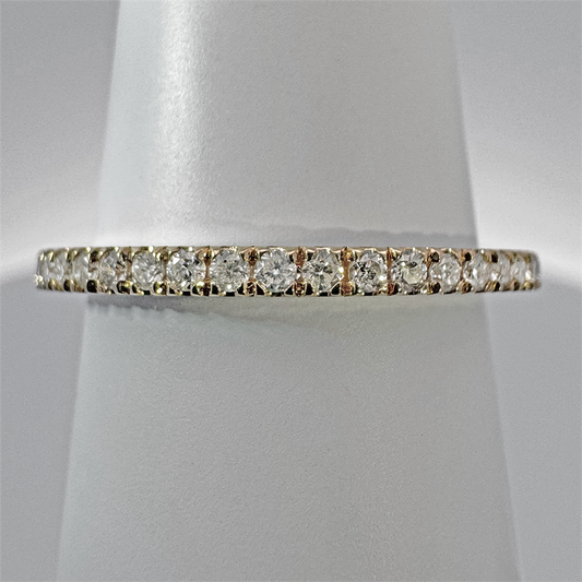 14K Yellow Gold Diamond Wedding Band