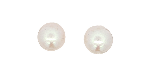 14K Yellow Gold Freshwater Pearl Stud Earrings