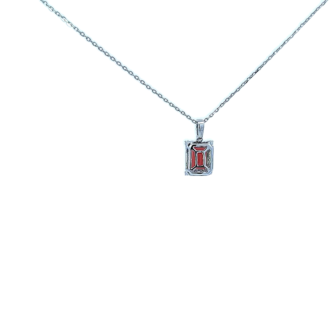 Garnet and Diamond Necklace