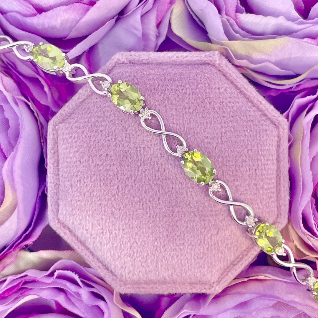 Peridot and Diamond Bracelet