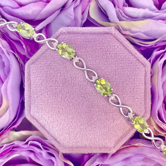 Peridot and Diamond Bracelet