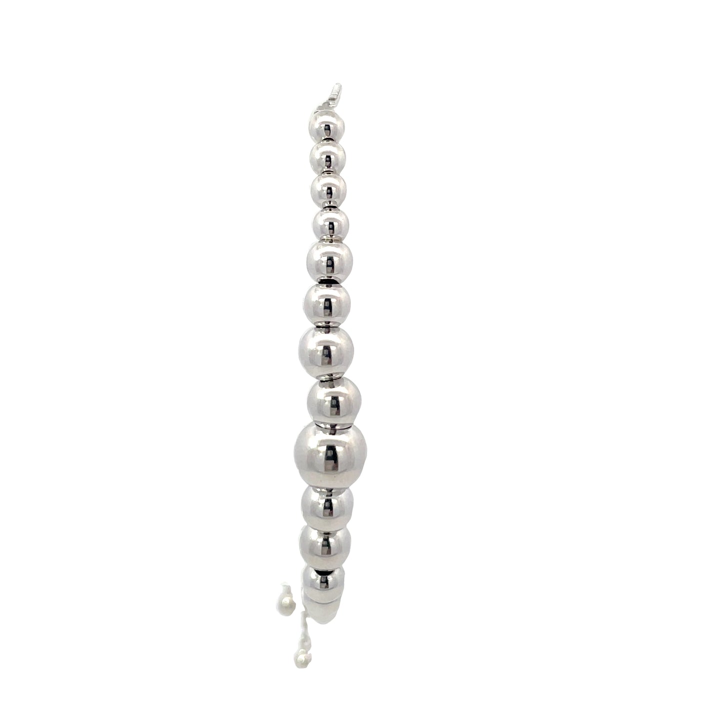 Sterling Silver Graduated Bead Bracelet