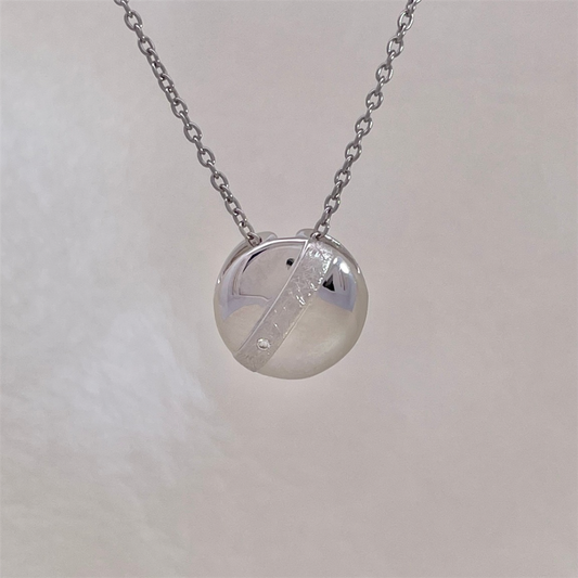 Sterling Silver and Diamond Necklace