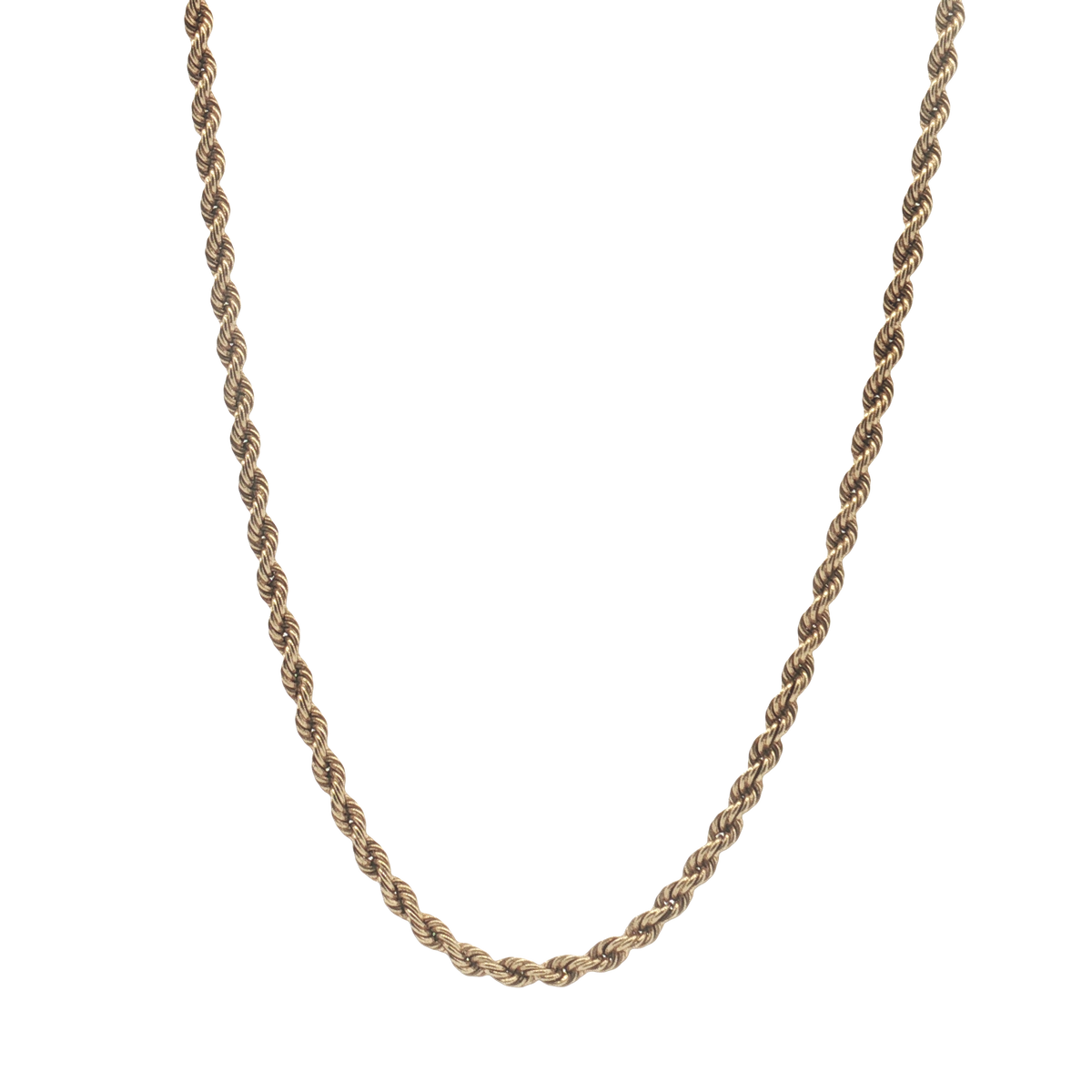 Estate- 14K Yellow Gold Rope Chain 2.15mm